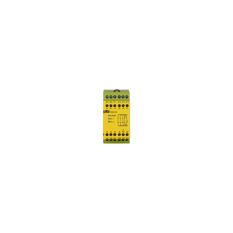 PILZ PNOZ X3 24VAC 24VDC 3n/o 1n/c 1so (New)