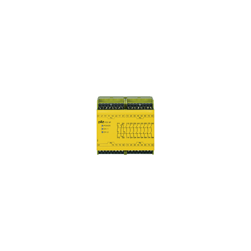 PILZ PZE 9P 24VACDC 8n/o 1n/c (New)
