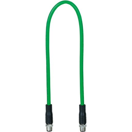 [C1000005] PILZ Cable/PN/M12-4SMX/M12-4SMX/D/0,5/Q324/GN (New)