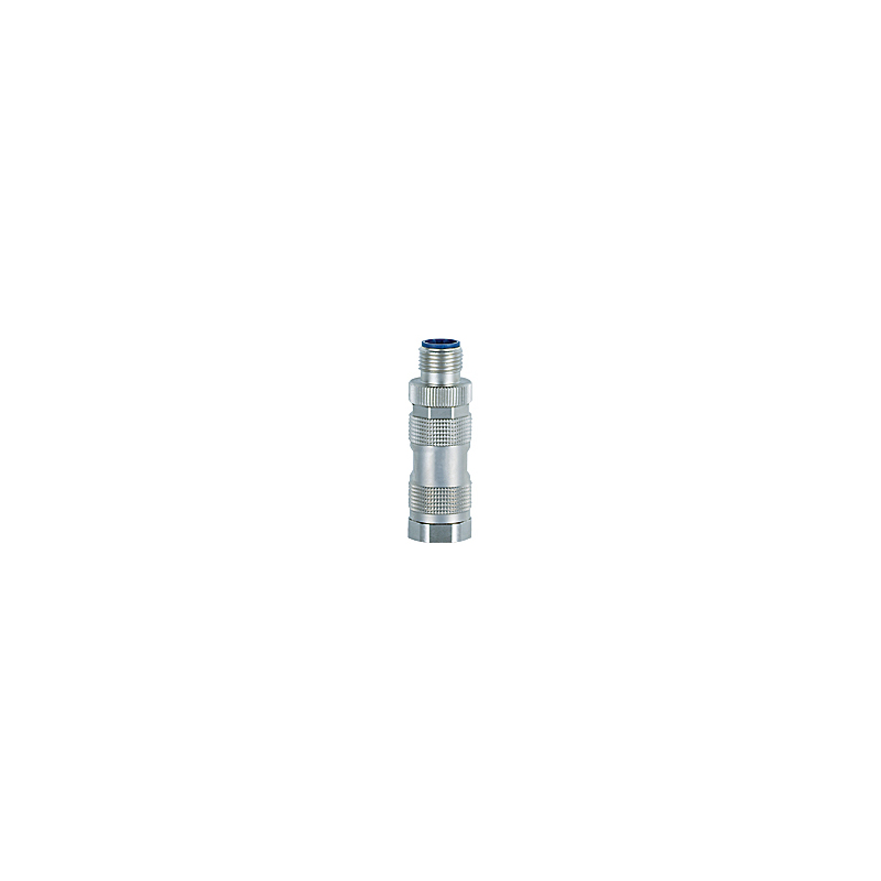 PILZ M12 con., straight, male, 4 pin, D (New)