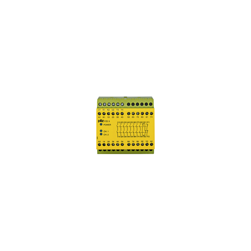 PILZ PZE 9 24VDC 8n/o 1n/c (New)