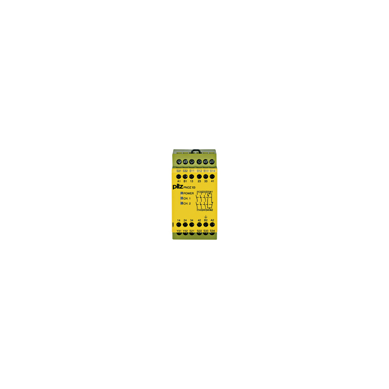 PILZ PNOZ X3 48VAC 24VDC 3n/o 1n/c 1so (New)