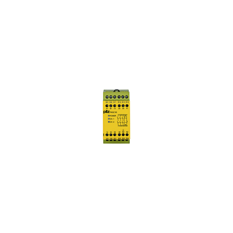 PILZ PNOZ X3 115VAC 24VDC 3n/o 1n/c 1so (New)