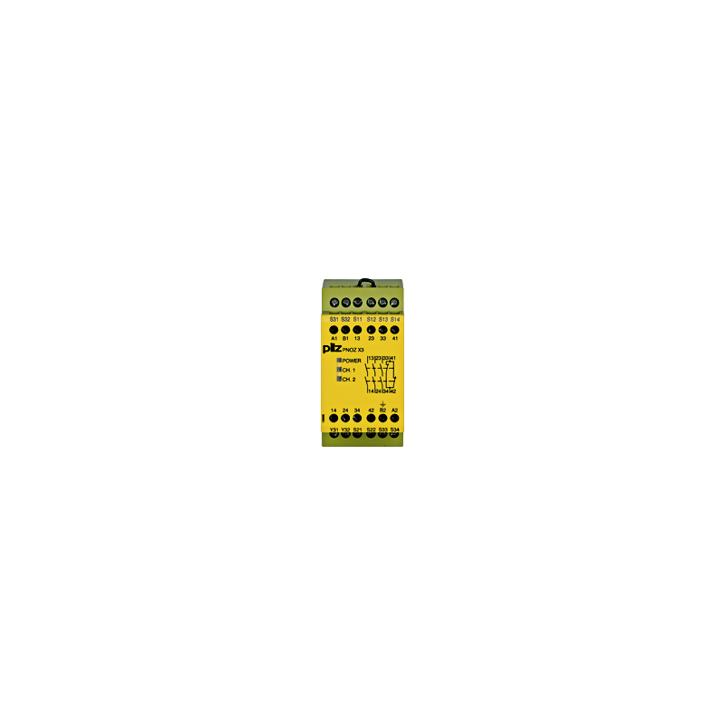 PILZ PNOZ X3 120VAC 24VDC 3n/o 1n/c 1so (New)