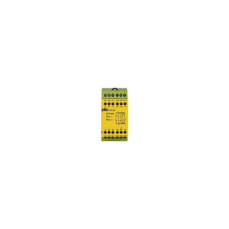 PILZ PNOZ X3 230VAC 24VDC 3n/o (New)