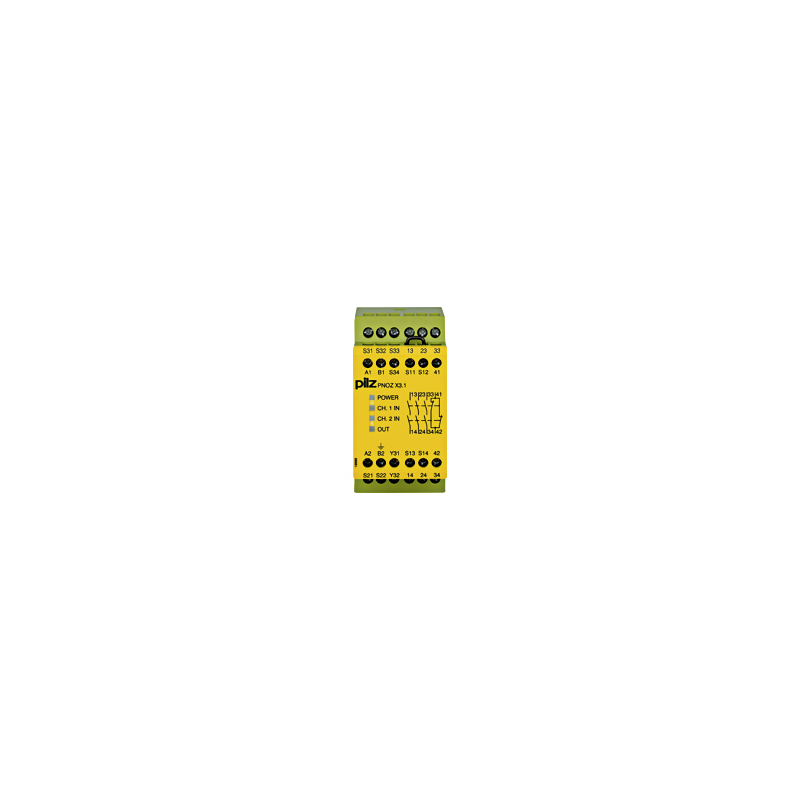 PILZ PNOZ X3.1 240VAC 24VDC 3n/o 1n/c 1so (New)