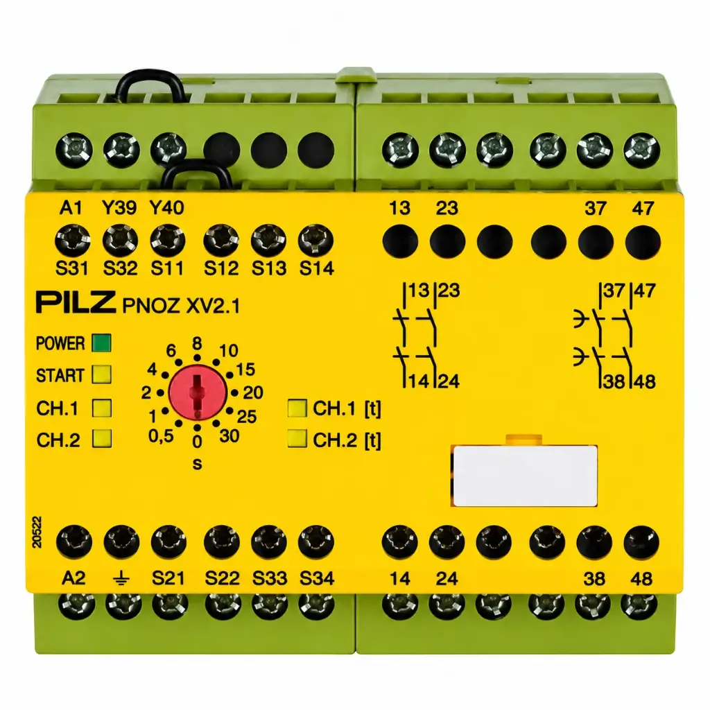 PILZ PNOZ XV2.1 30/24-240VACDC 2n/o 2n/o t (New)