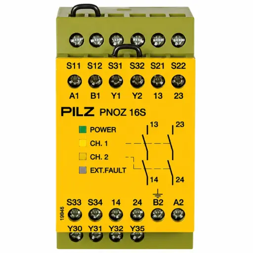[774070] PILZ PNOZ 16S 24VAC 24VDC 2n/o (New)